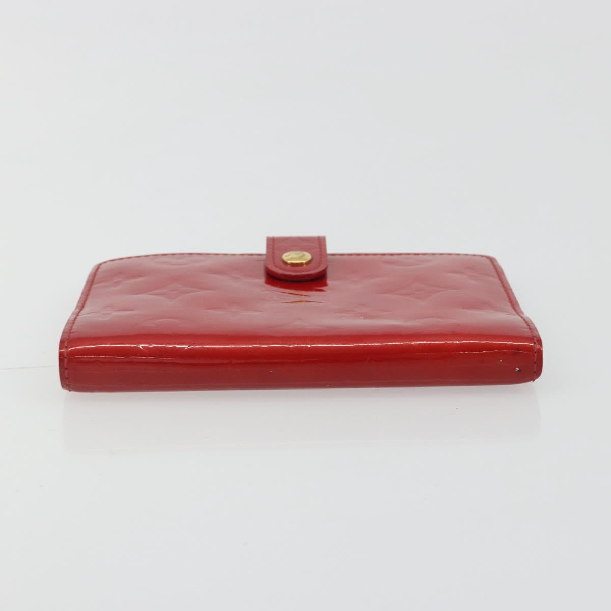 LOUIS VUITTON Monogram Vernis Agenda PM Planner Cover Red R21016 LV Auth bs36647