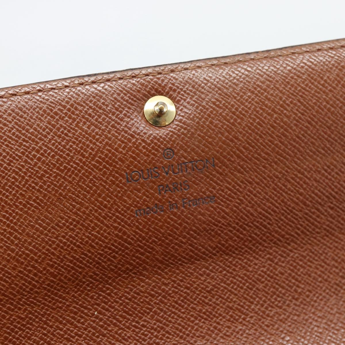 LOUIS VUITTON Monogram Portefeuille Sarah Long Wallet M61734 LV Auth bs36648