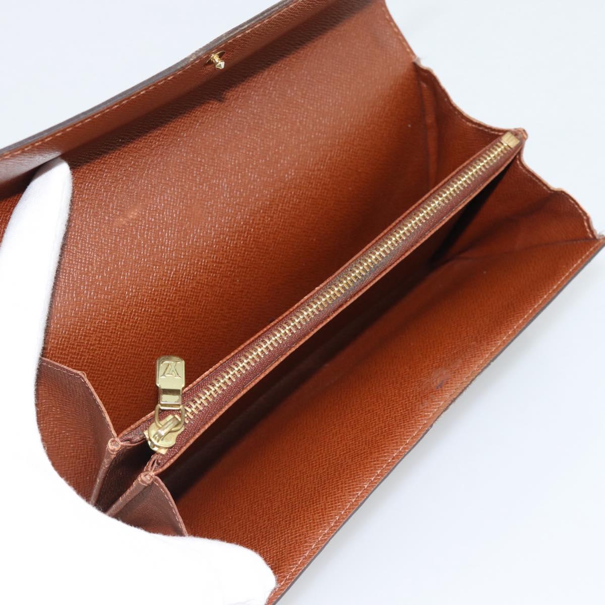 LOUIS VUITTON Monogram Portefeuille Sarah Long Wallet M61734 LV Auth bs36648