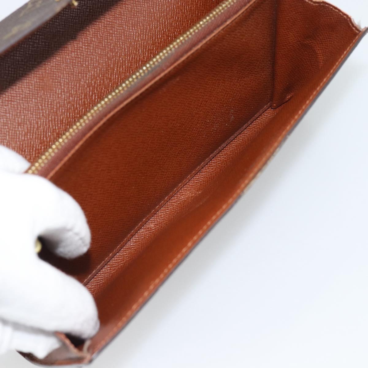 LOUIS VUITTON Monogram Portefeuille Sarah Long Wallet M61734 LV Auth bs36648