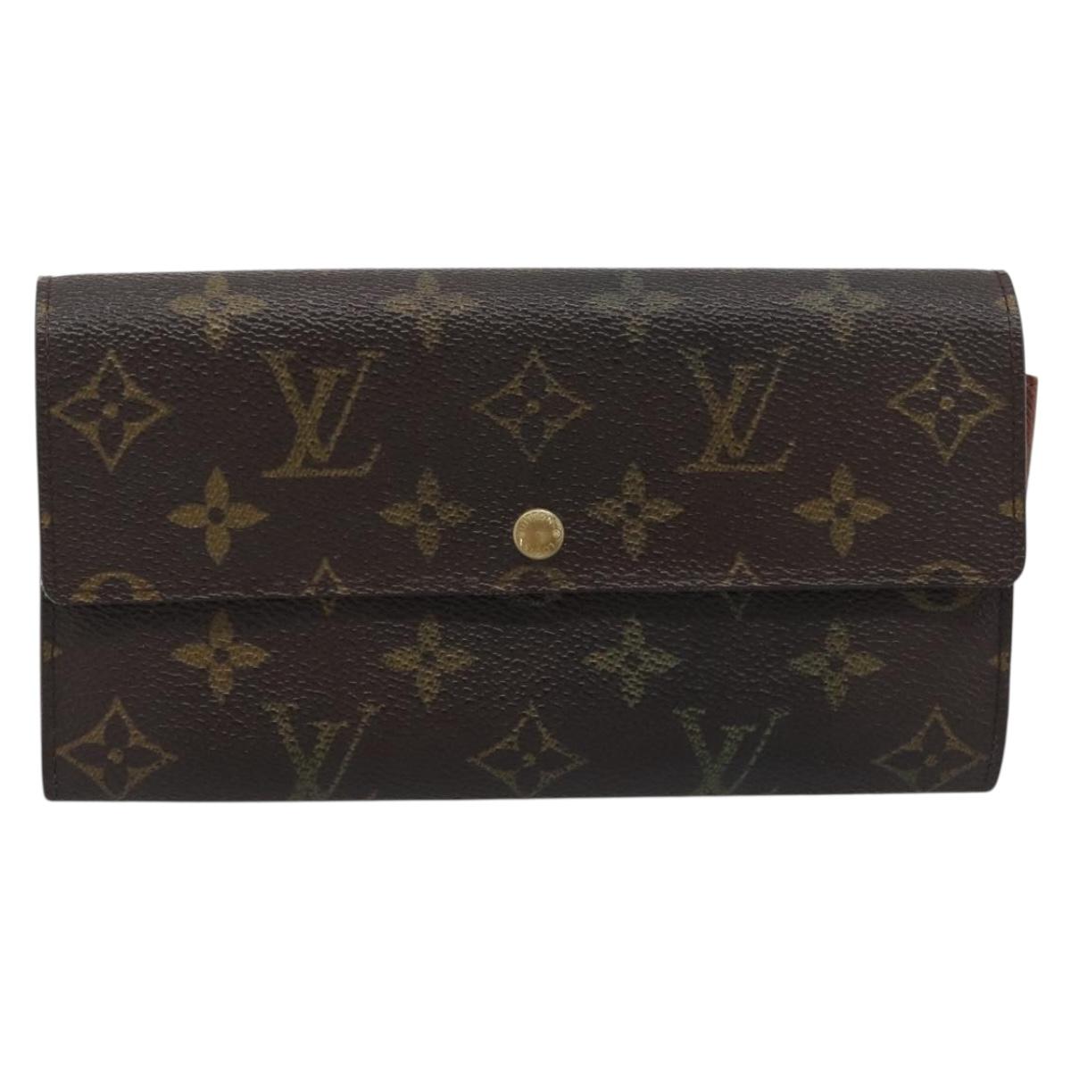 LOUIS VUITTON Monogram Portefeuille Sarah Long Wallet M61734 LV Auth bs36648