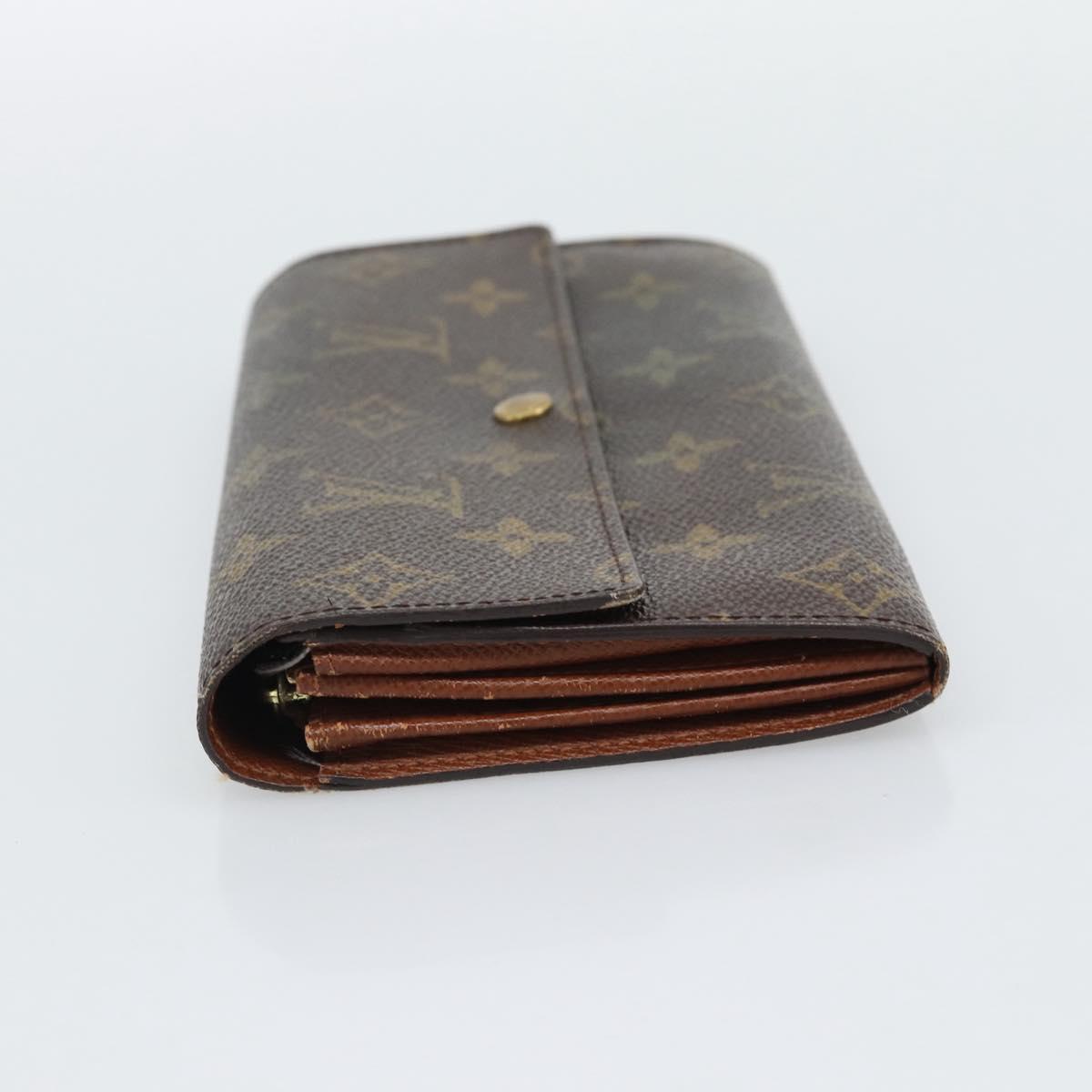 LOUIS VUITTON Monogram Portefeuille Sarah Long Wallet M61734 LV Auth bs36648