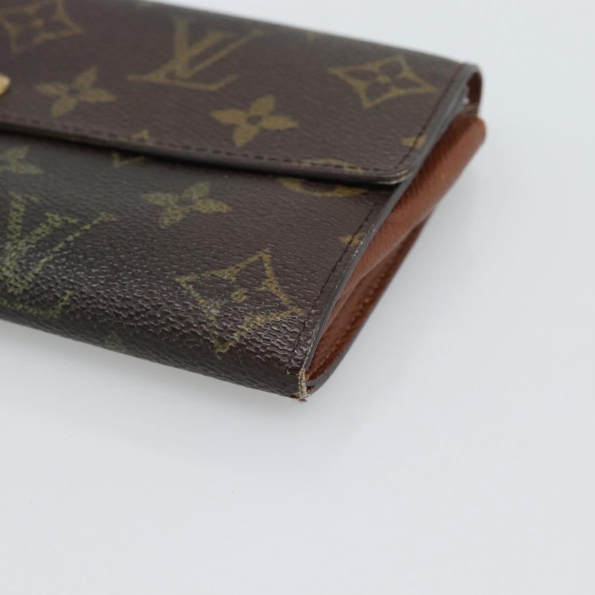 LOUIS VUITTON Monogram Portefeuille Sarah Long Wallet M61734 LV Auth bs36648