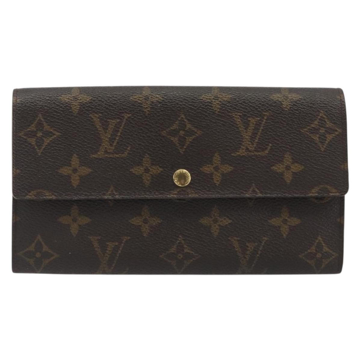 LOUIS VUITTON Monogram Portefeuille Sarah Long Wallet M61734 LV Auth bs36650