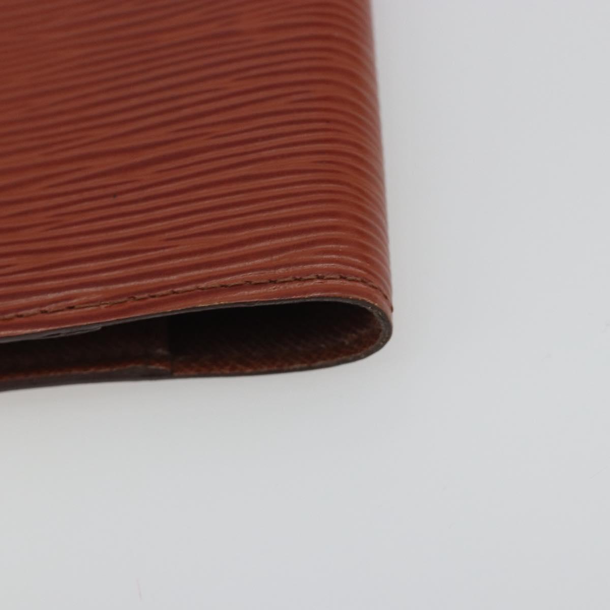 LOUIS VUITTON Epi Agenda PM Day Planner Cover Brown R20053 LV Auth bs36653