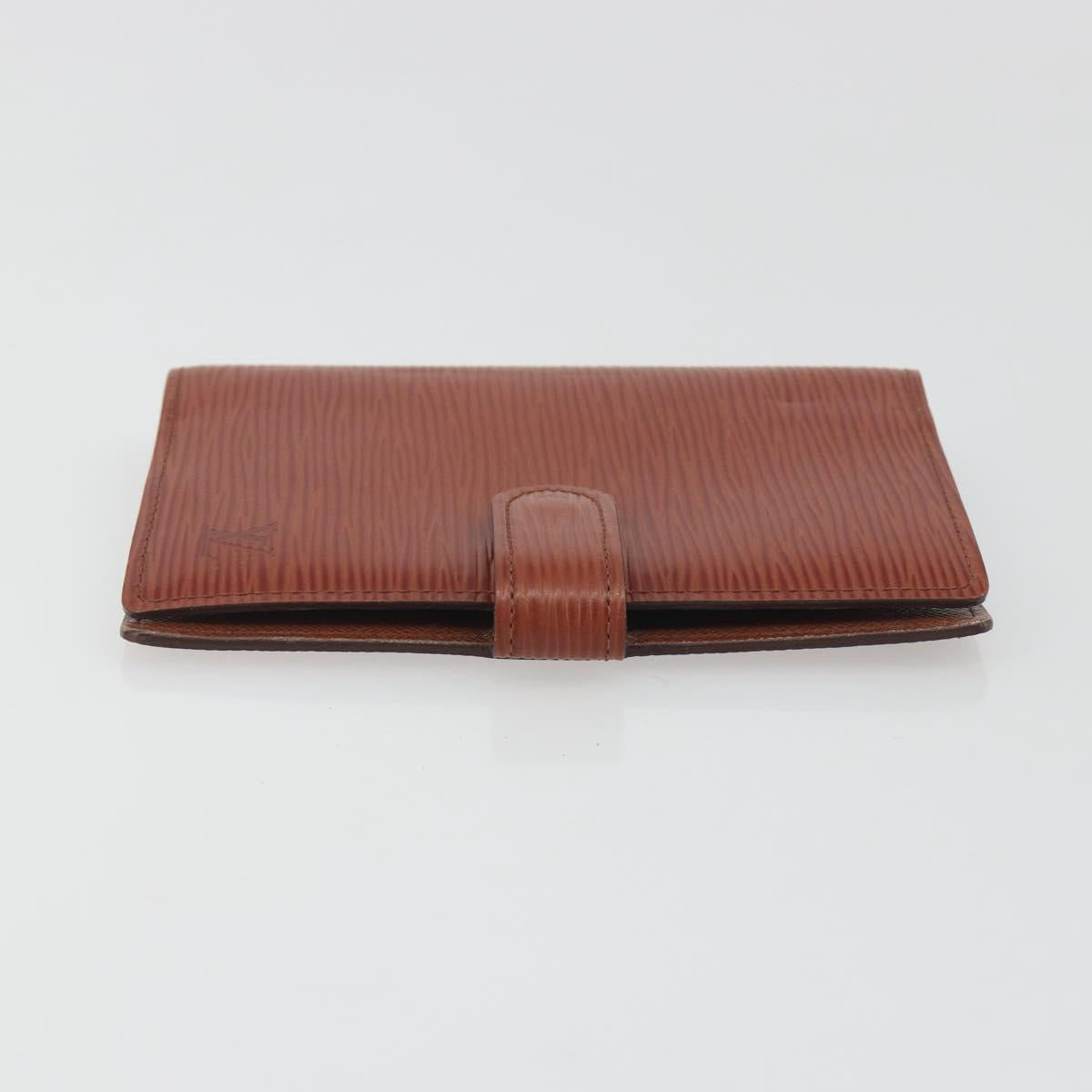 LOUIS VUITTON Epi Agenda PM Day Planner Cover Brown R20053 LV Auth bs36653