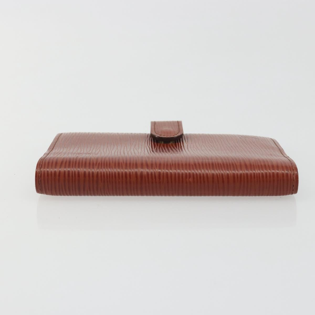 LOUIS VUITTON Epi Agenda PM Day Planner Cover Brown R20053 LV Auth bs36653