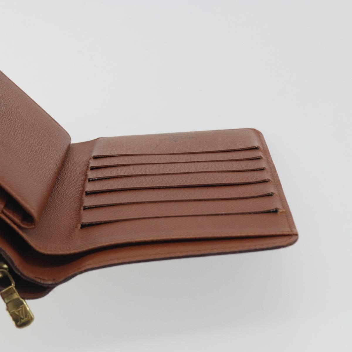LOUIS VUITTON Monogram Porto Papie Zip Wallet M61207 LV Auth bs36654