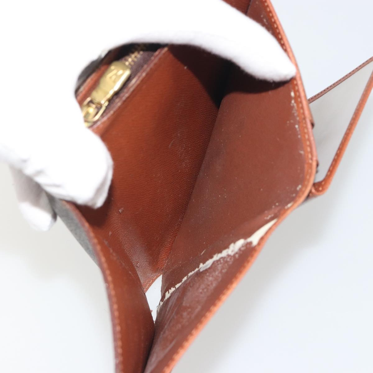 LOUIS VUITTON Monogram Porto Papie Zip Wallet M61207 LV Auth bs36654