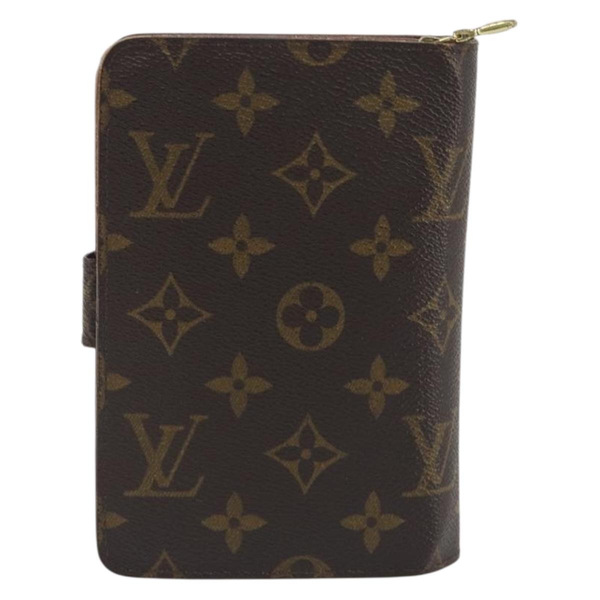 LOUIS VUITTON Monogram Porto Papie Zip Wallet M61207 LV Auth bs36654