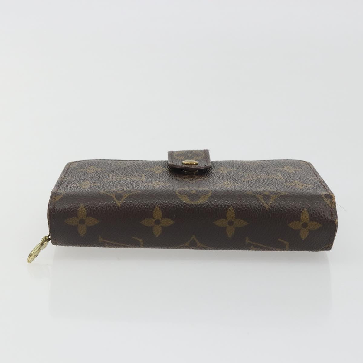 LOUIS VUITTON Monogram Porto Papie Zip Wallet M61207 LV Auth bs36654