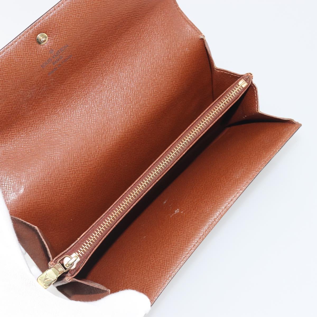 LOUIS VUITTON Monogram Portefeuille Sarah Long Wallet M61734 LV Auth bs36655
