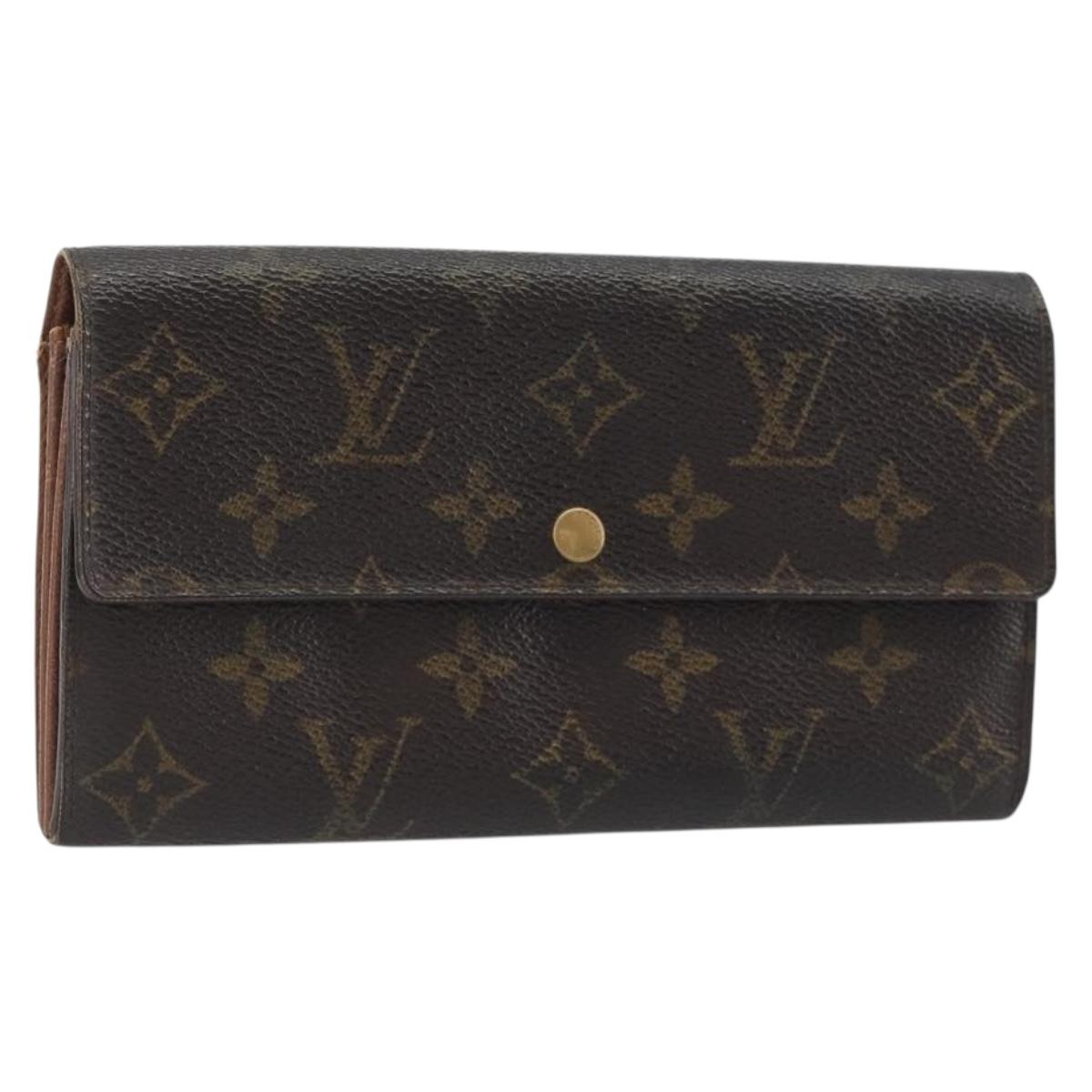 LOUIS VUITTON Monogram Portefeuille Sarah Long Wallet M61734 LV Auth bs36655