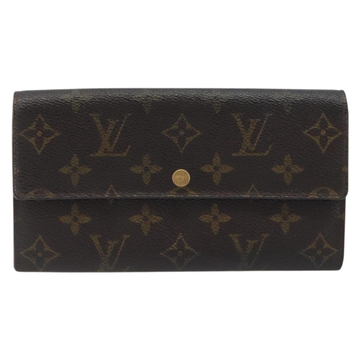 LOUIS VUITTON Monogram Portefeuille Sarah Long Wallet M61734 LV Auth bs36655