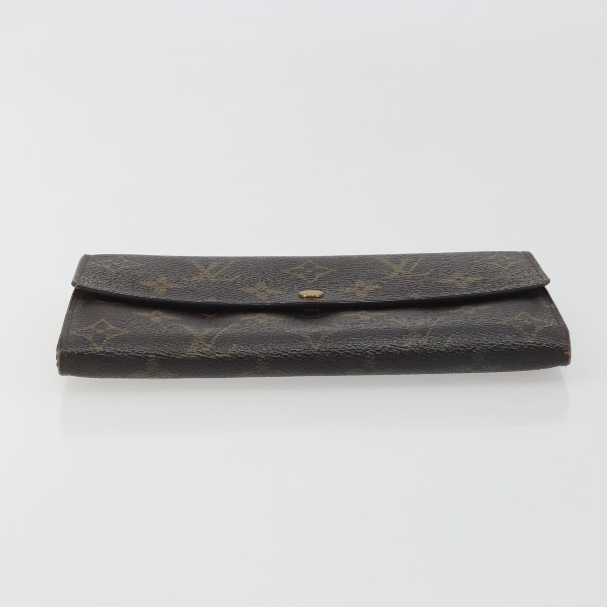 LOUIS VUITTON Monogram Portefeuille Sarah Long Wallet M61734 LV Auth bs36655