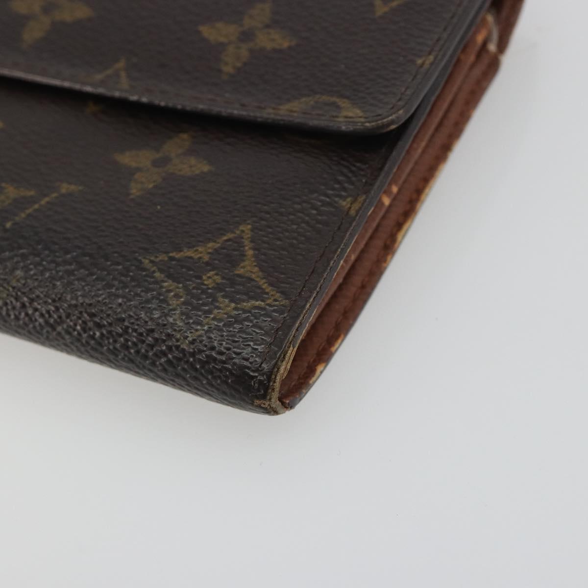 LOUIS VUITTON Monogram Portefeuille Sarah Long Wallet M61734 LV Auth bs36655