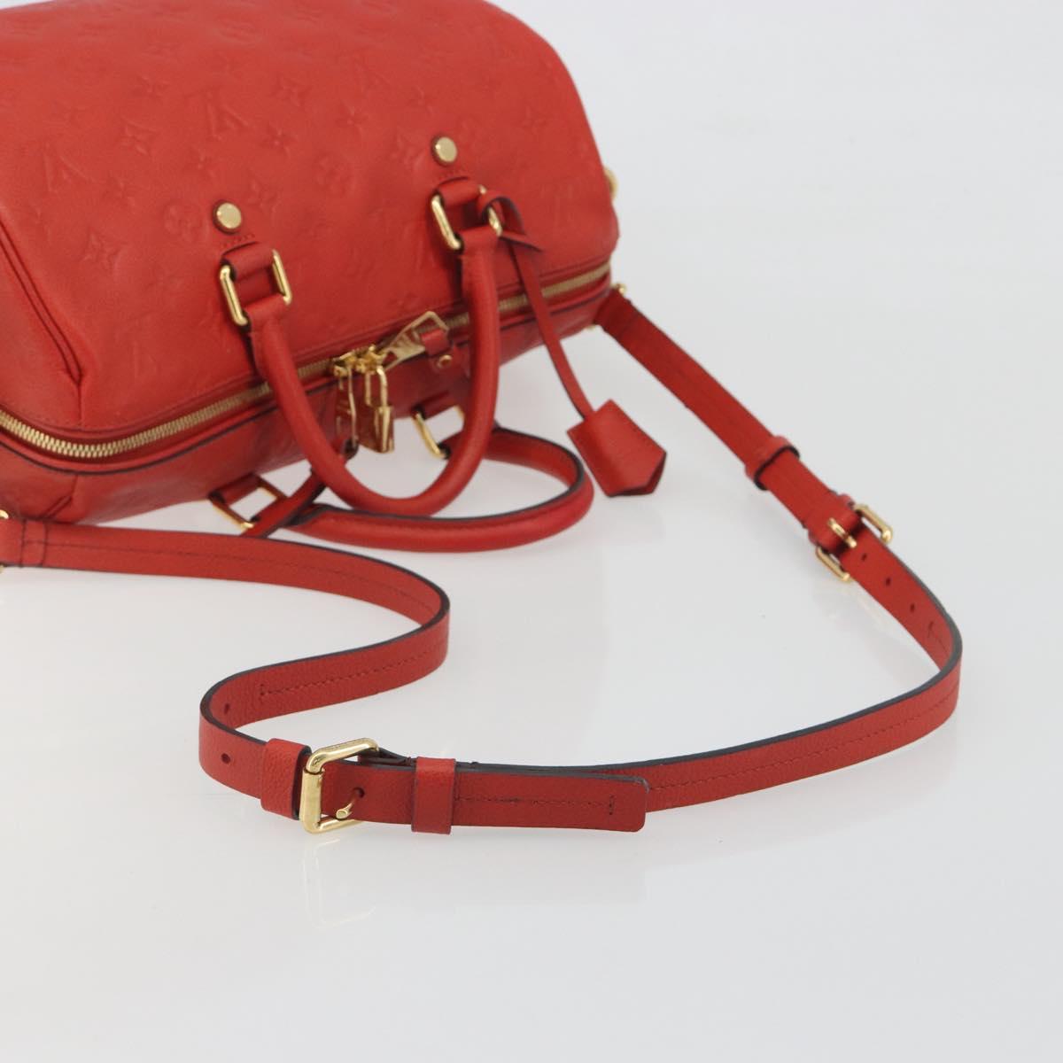 LOUIS VUITTON Empreinte Speedy Bandouliere 30 Orange Orian M40756 Auth bs36663V