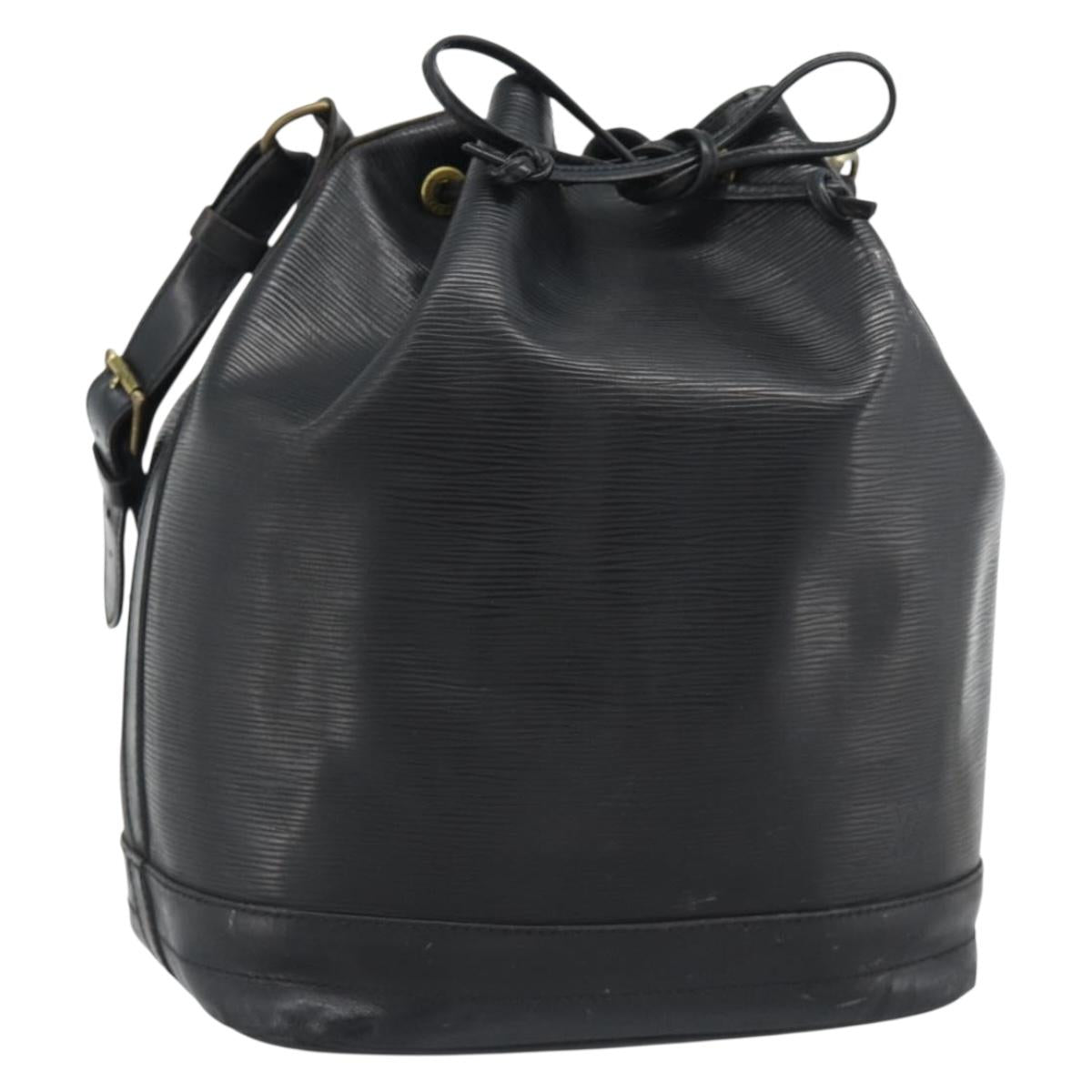 LOUIS VUITTON Epi Noe Shoulder Bag Black M44002 LV Auth bs36664