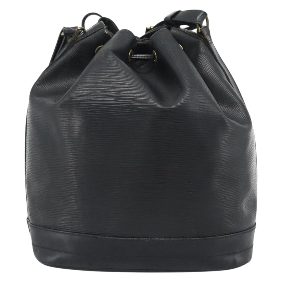 LOUIS VUITTON Epi Noe Shoulder Bag Black M44002 LV Auth bs36664