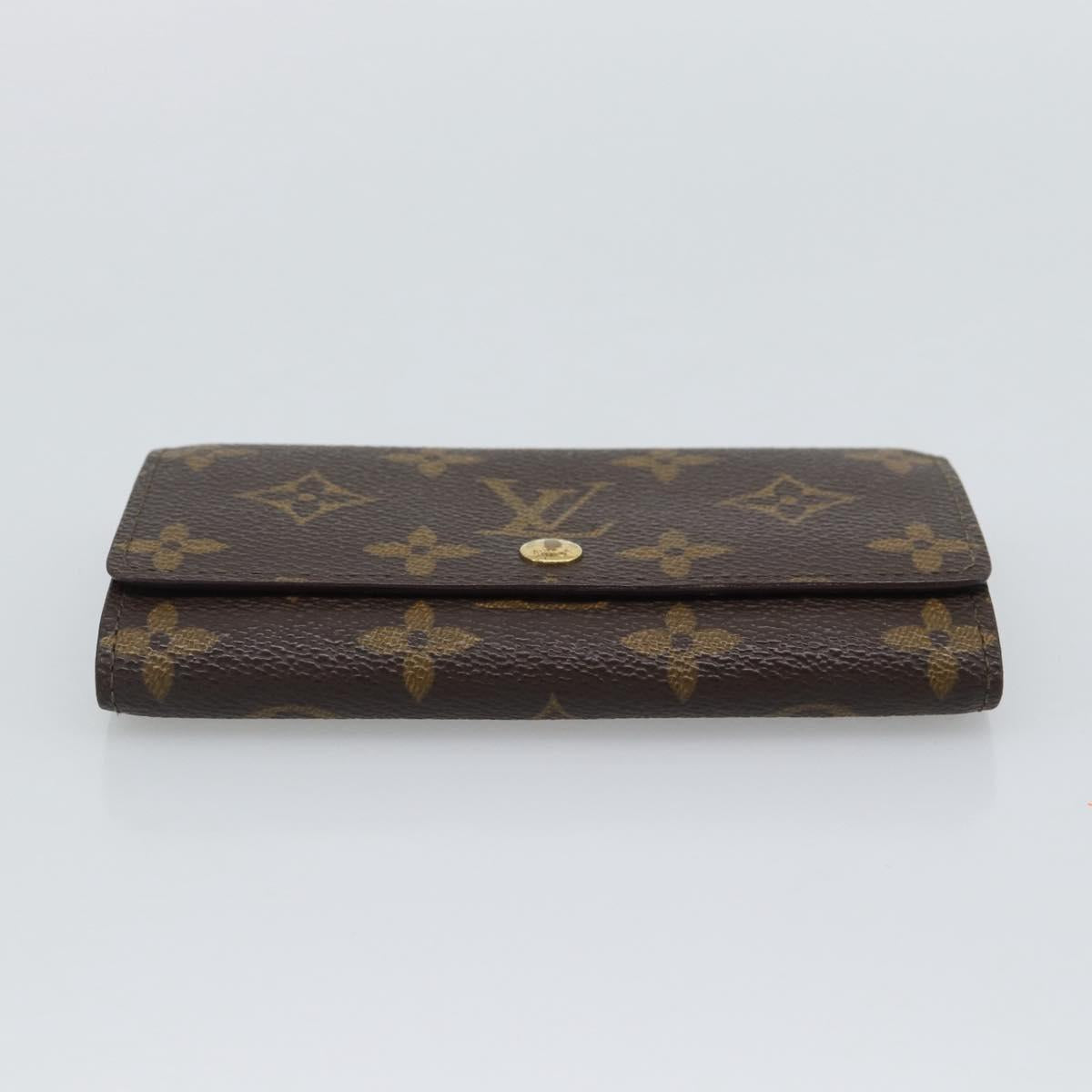 LOUIS VUITTON Monogram Porte Monnaie Zip Wallet M61735 LV Auth bs36665A