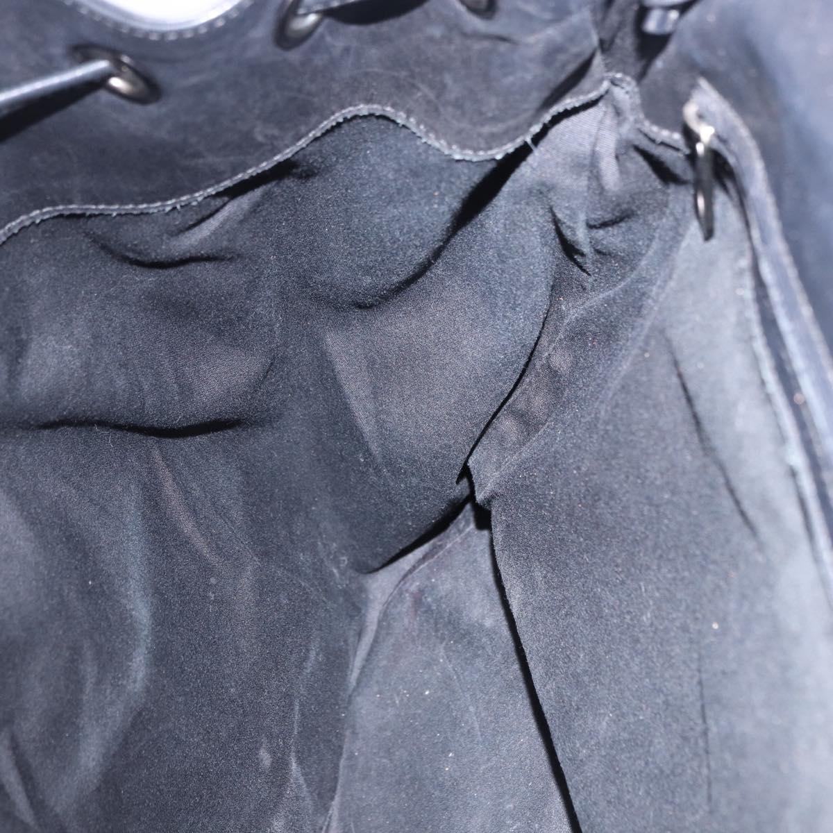 BOTTEGA VENETA INTRECCIATO Backpack Leather Black 155095 Auth bs36676A