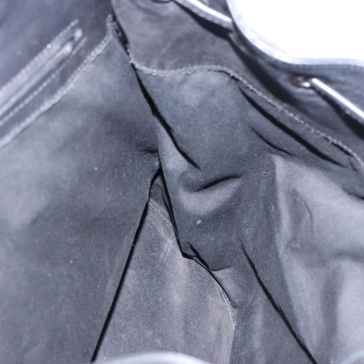 BOTTEGA VENETA INTRECCIATO Backpack Leather Black 155095 Auth bs36676A