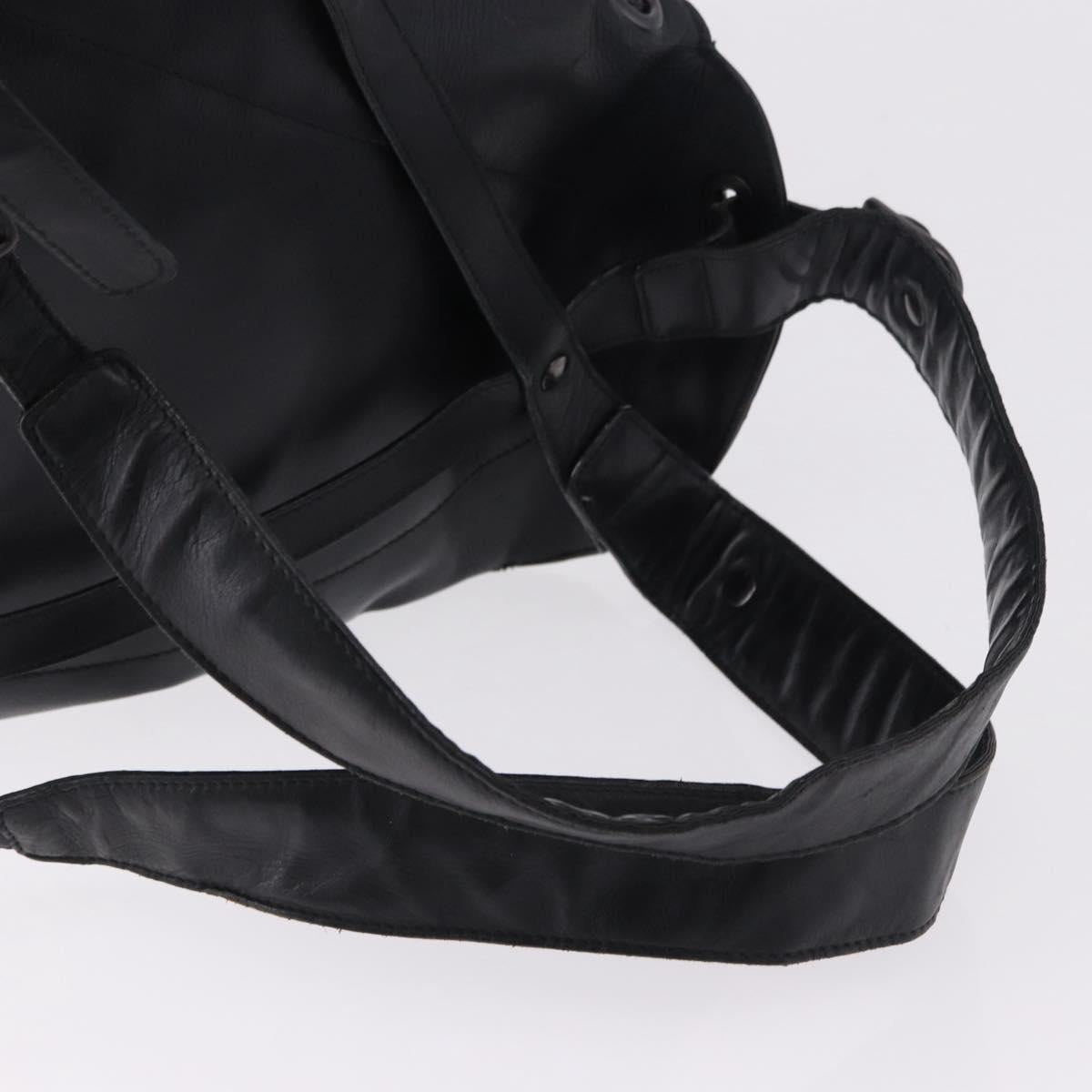BOTTEGA VENETA INTRECCIATO Backpack Leather Black 155095 Auth bs36676A