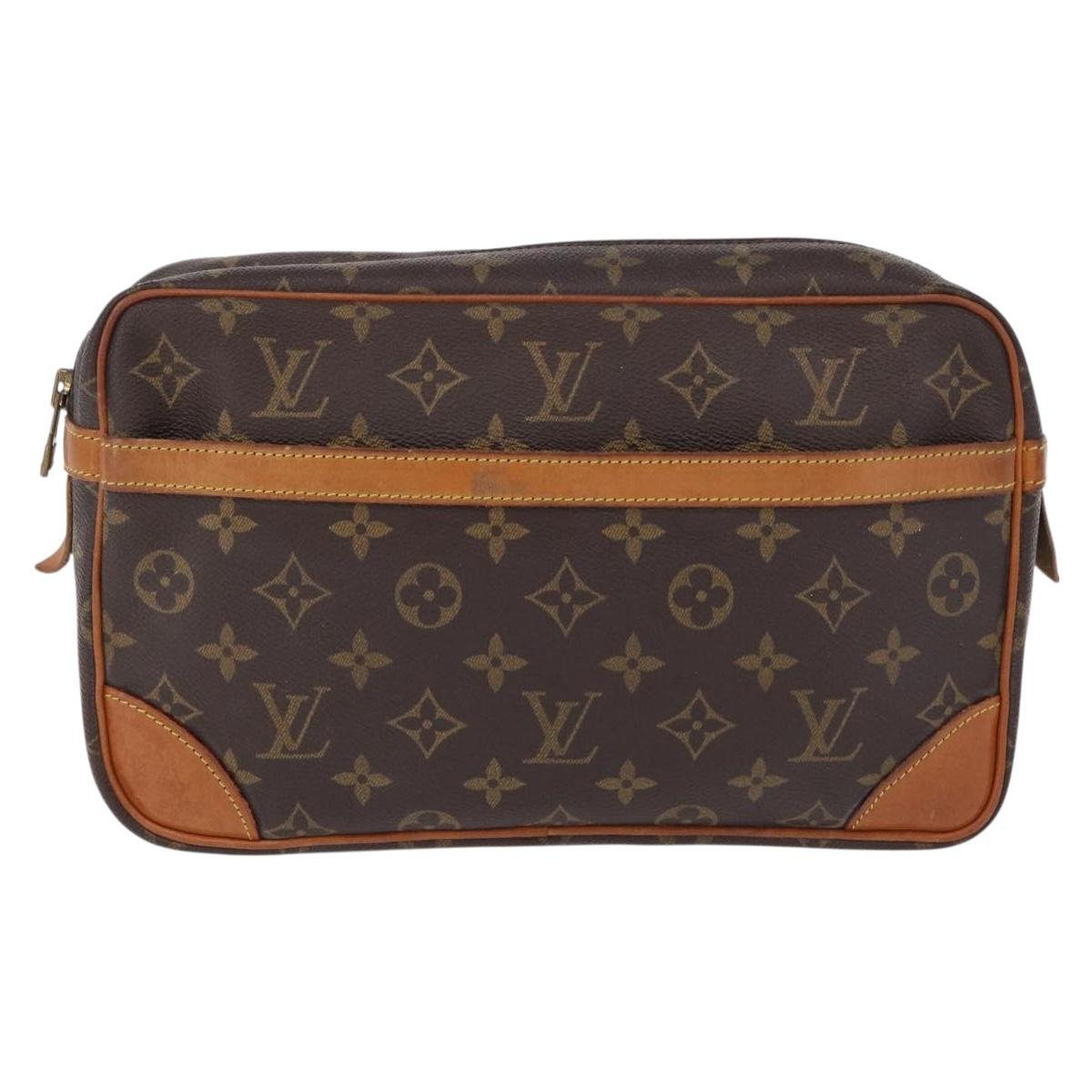 LOUIS VUITTON Monogram Clutch Bag 2 Set LV Auth bs36689