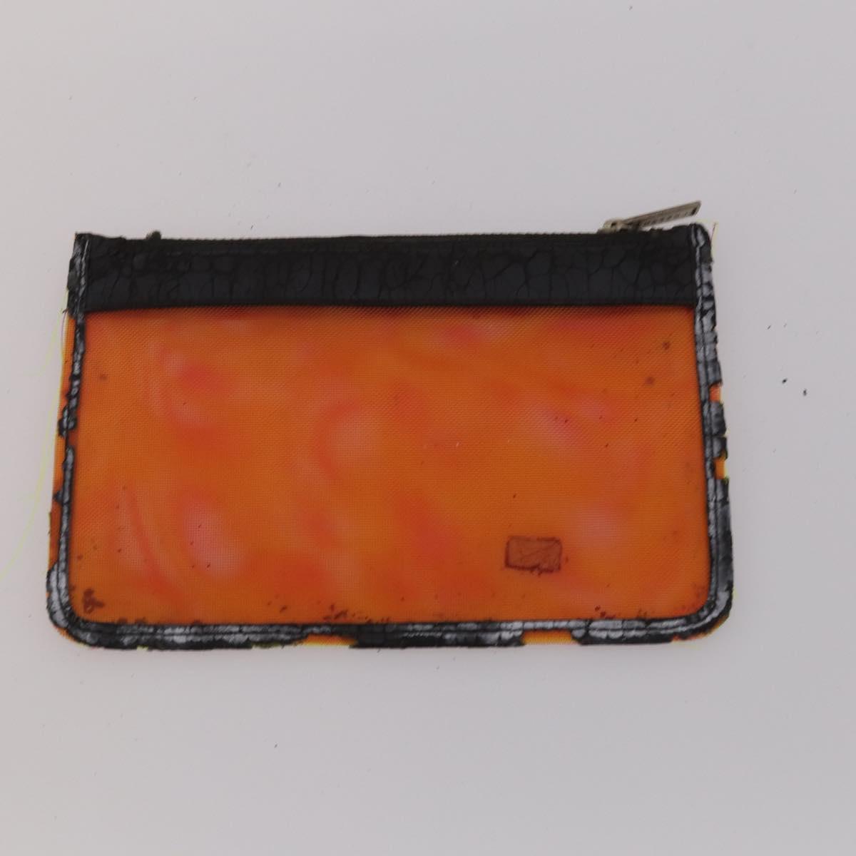 CHANEL Wallet Leather nylon 3 Set Black White Red CC Auth bs36690