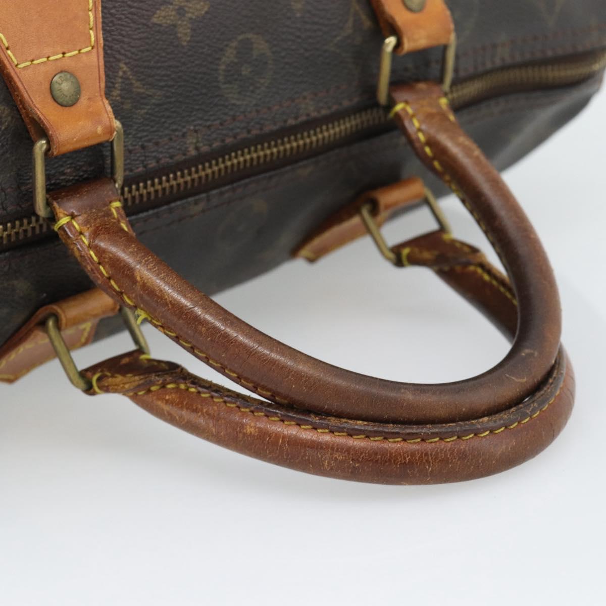 LOUIS VUITTON Monogram Speedy 30 Hand Bag M41526 LV Auth bs36699