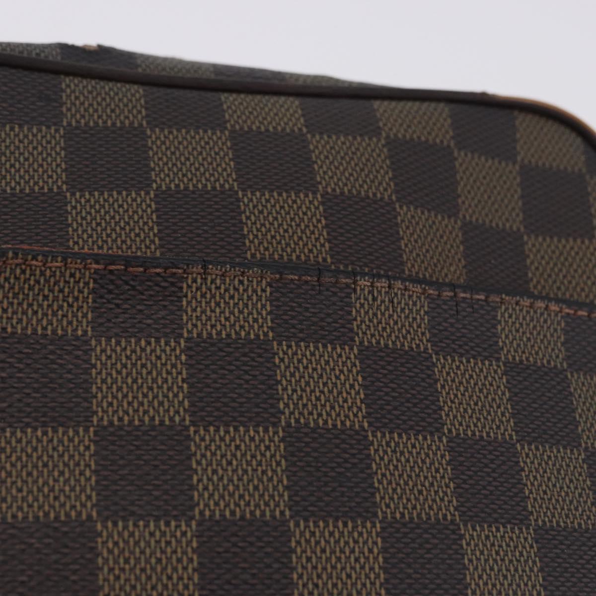 LOUIS VUITTON Damier Ebene Olaf PM Shoulder Bag N41442 LV Auth bs36700