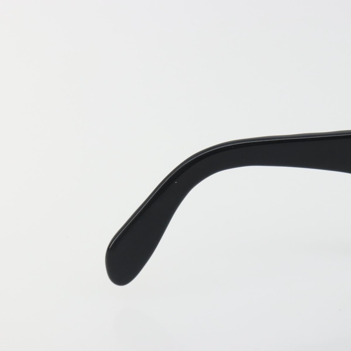 CHANEL Sunglasses Plastic Black Gold CC Auth bs36740