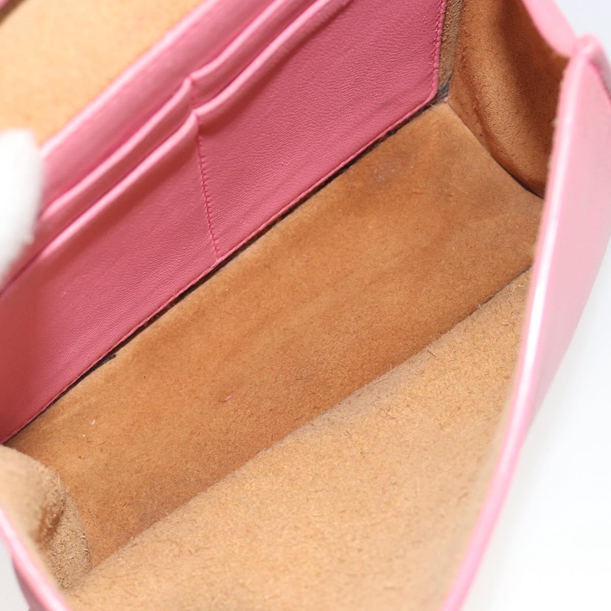 BOTTEGA VENETA MAXI INTRECCIATO Cassette Shoulder Bag Pink Gold Auth bs36741