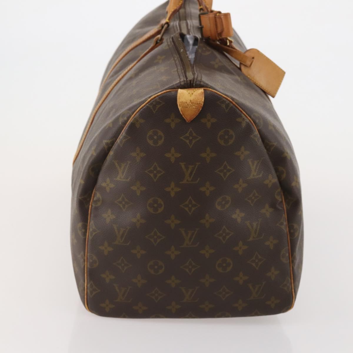 LOUIS VUITTON Monogram Keepall 55 Boston Bag M41424 LV Auth bs36758