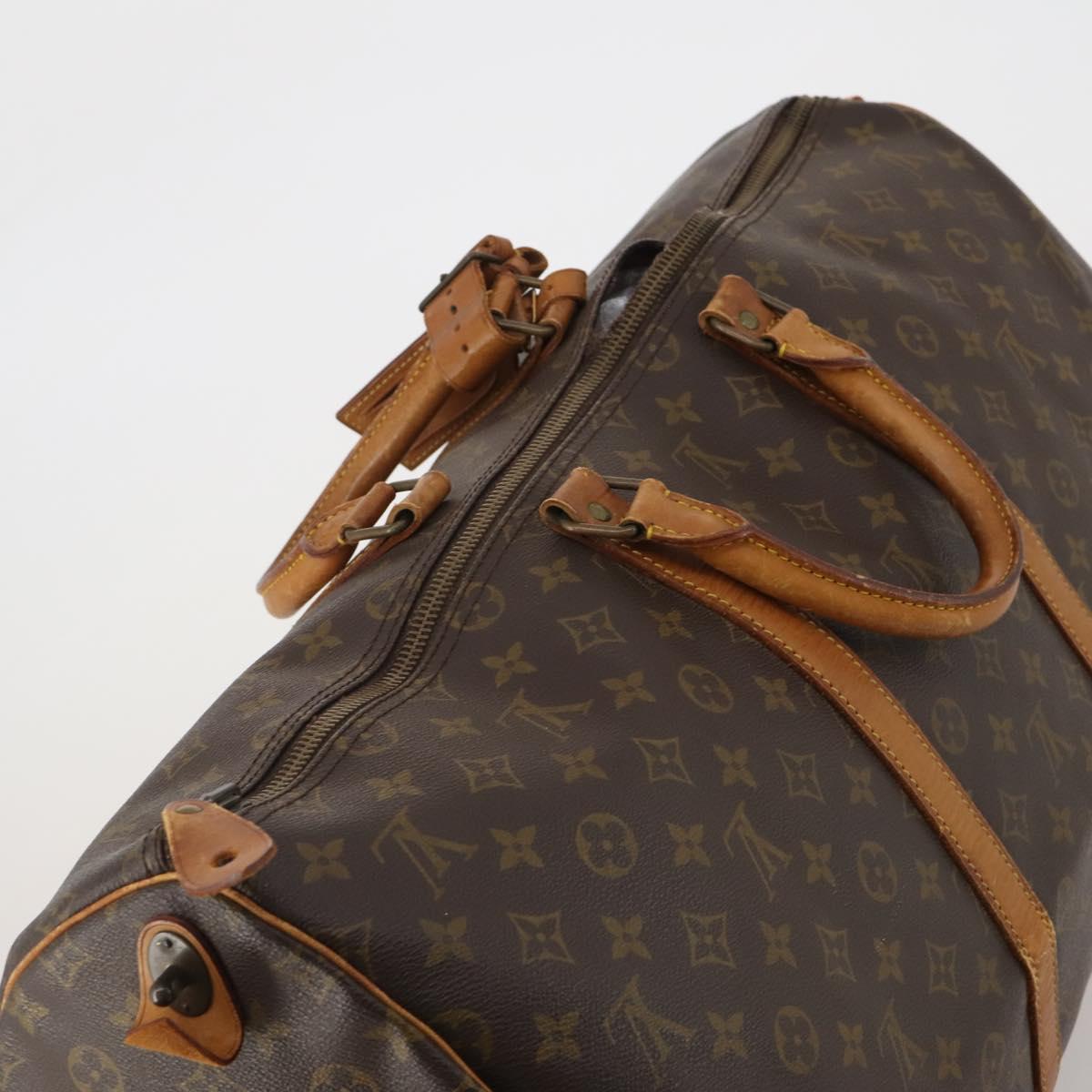 LOUIS VUITTON Monogram Keepall 55 Boston Bag M41424 LV Auth bs36758