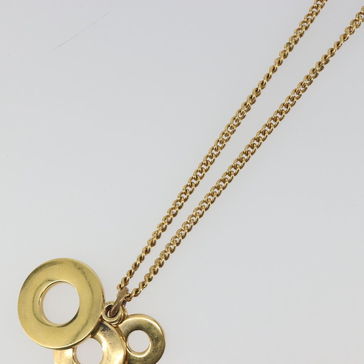 CELINE Necklace Metal Gold Auth bs36760