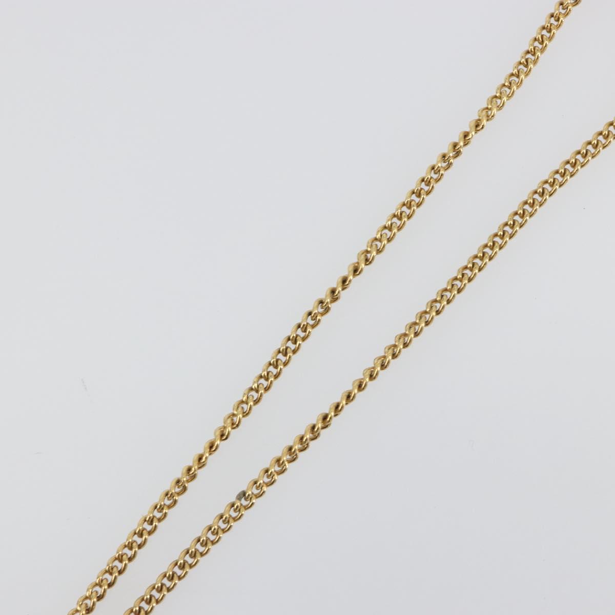 CELINE Necklace Metal Gold Auth bs36760