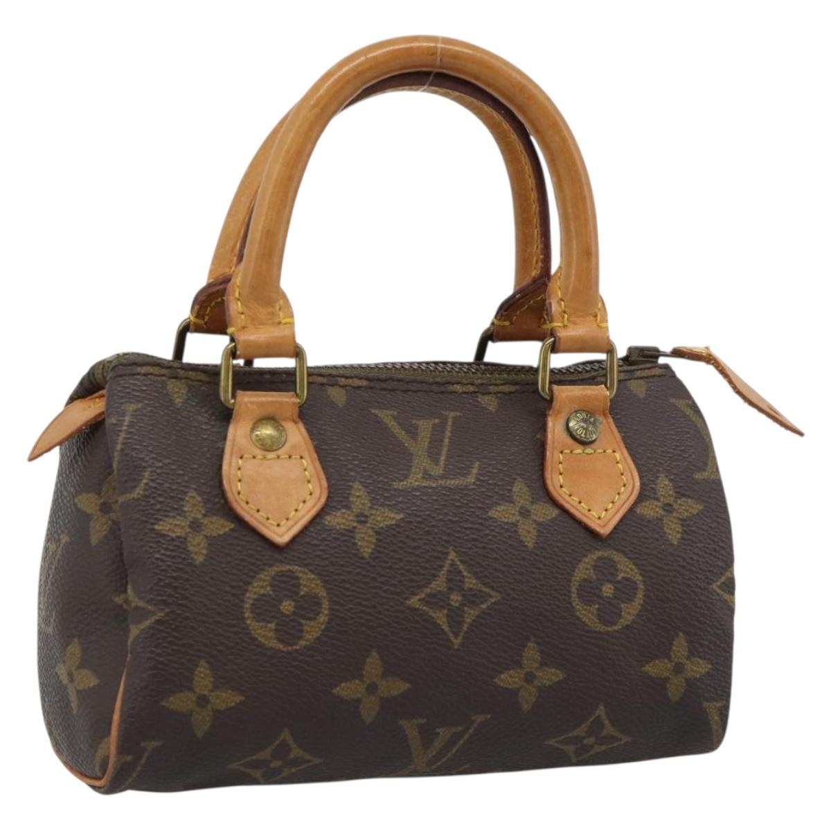 LOUIS VUITTON Monogram Mini Speedy Hand Bag M41534 LV Auth bs36762