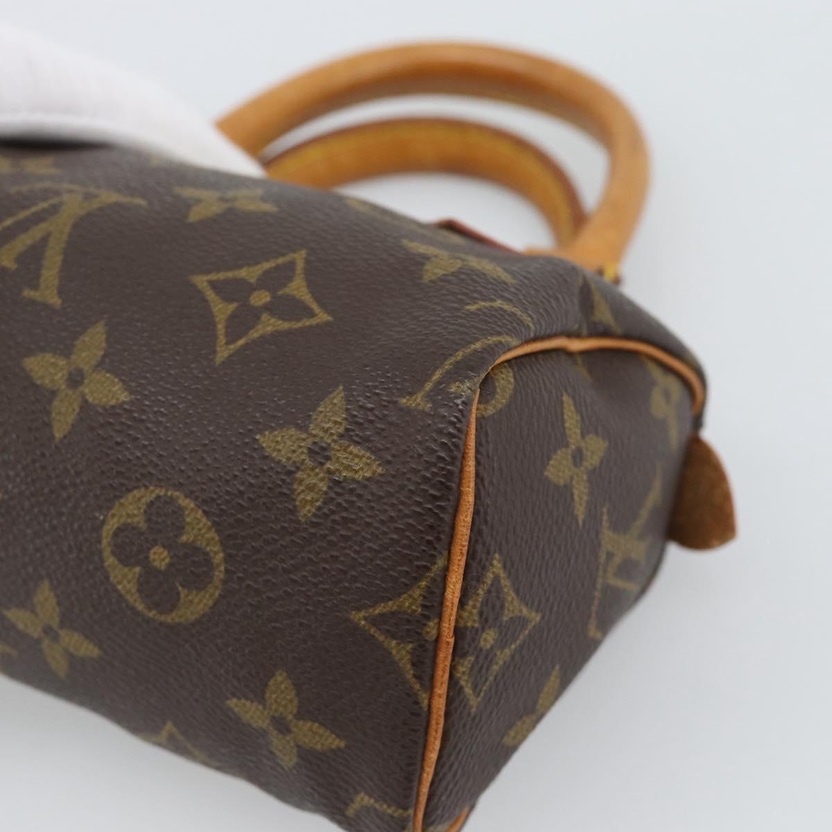 LOUIS VUITTON Monogram Mini Speedy Hand Bag M41534 LV Auth bs36762