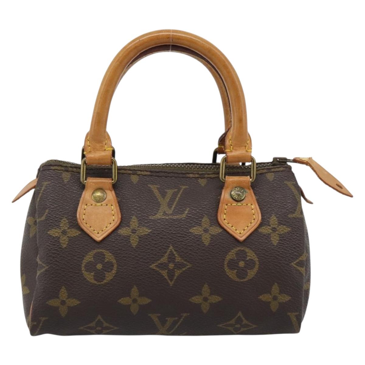 LOUIS VUITTON Monogram Mini Speedy Hand Bag M41534 LV Auth bs36762