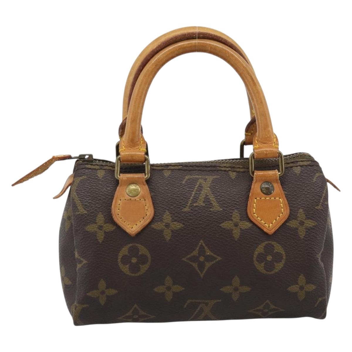 LOUIS VUITTON Monogram Mini Speedy Hand Bag M41534 LV Auth bs36762