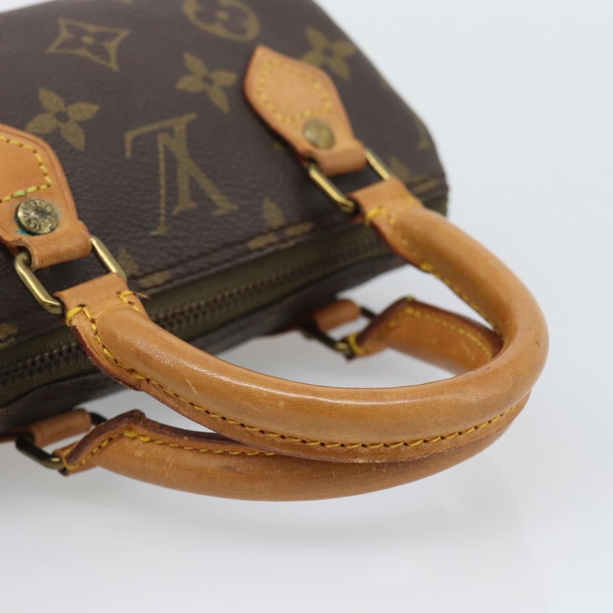 LOUIS VUITTON Monogram Mini Speedy Hand Bag M41534 LV Auth bs36762