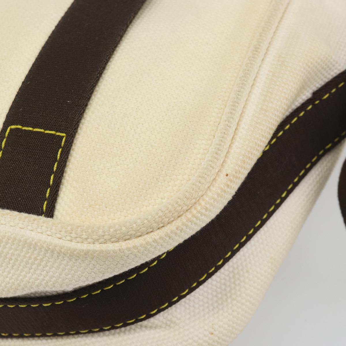 LOUIS VUITTON Antigua Buzas PM Bag Canvas White Brown M40042 LV Auth bs36763