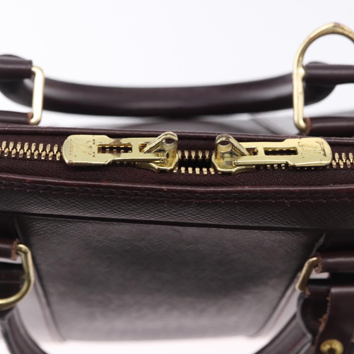 LOUIS VUITTON Taiga Porte Documents Voyage Bag Acajou M30635 LV Auth bs36765