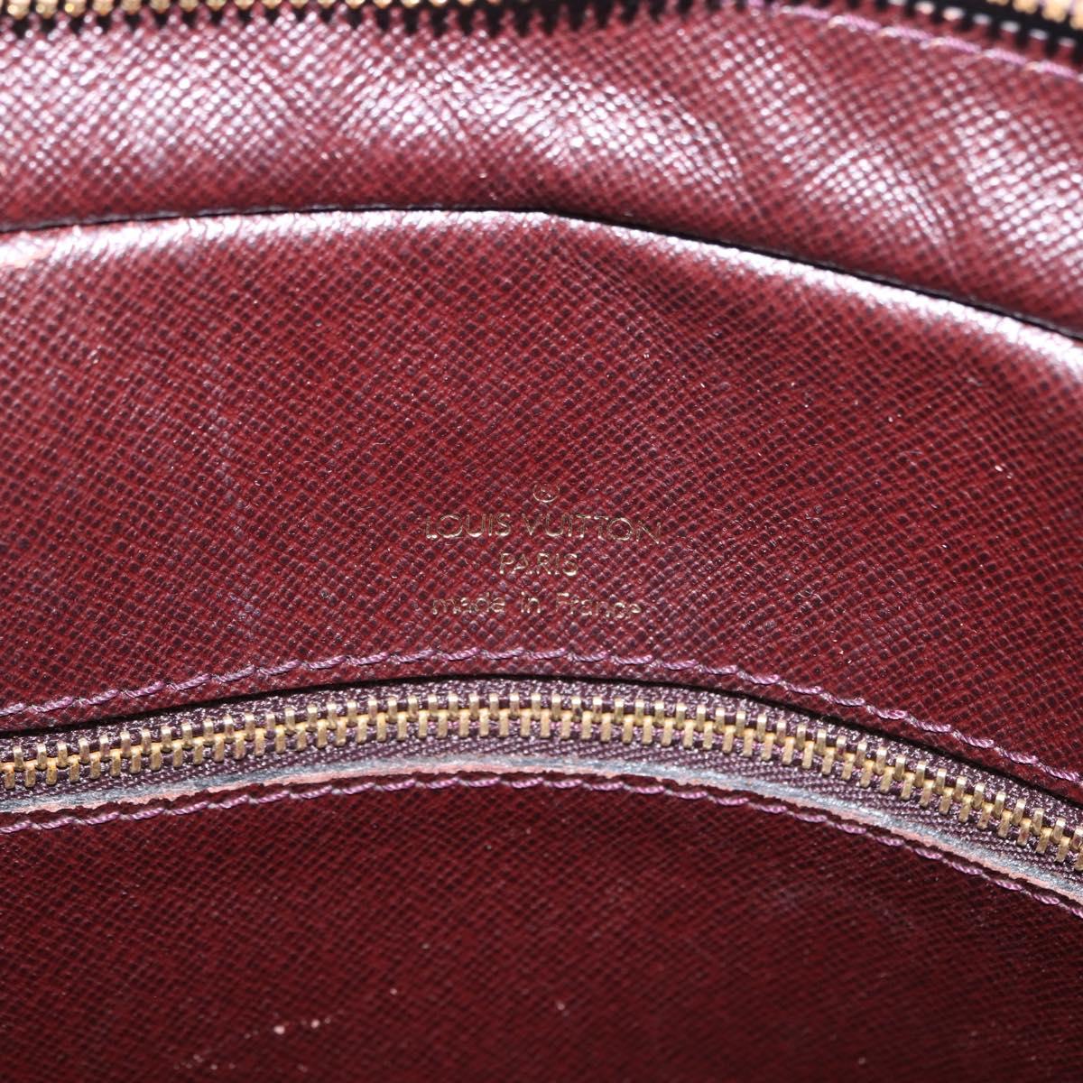 LOUIS VUITTON Taiga Porte Documents Voyage Bag Acajou M30635 LV Auth bs36765