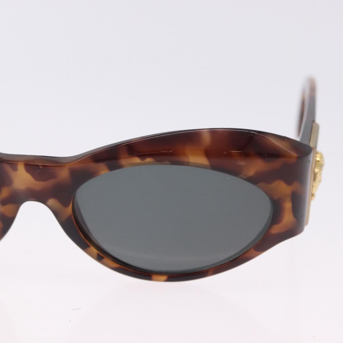 VERSACE Saint Laurent Sunglasses Plastic 2 Set Brown Auth bs36784