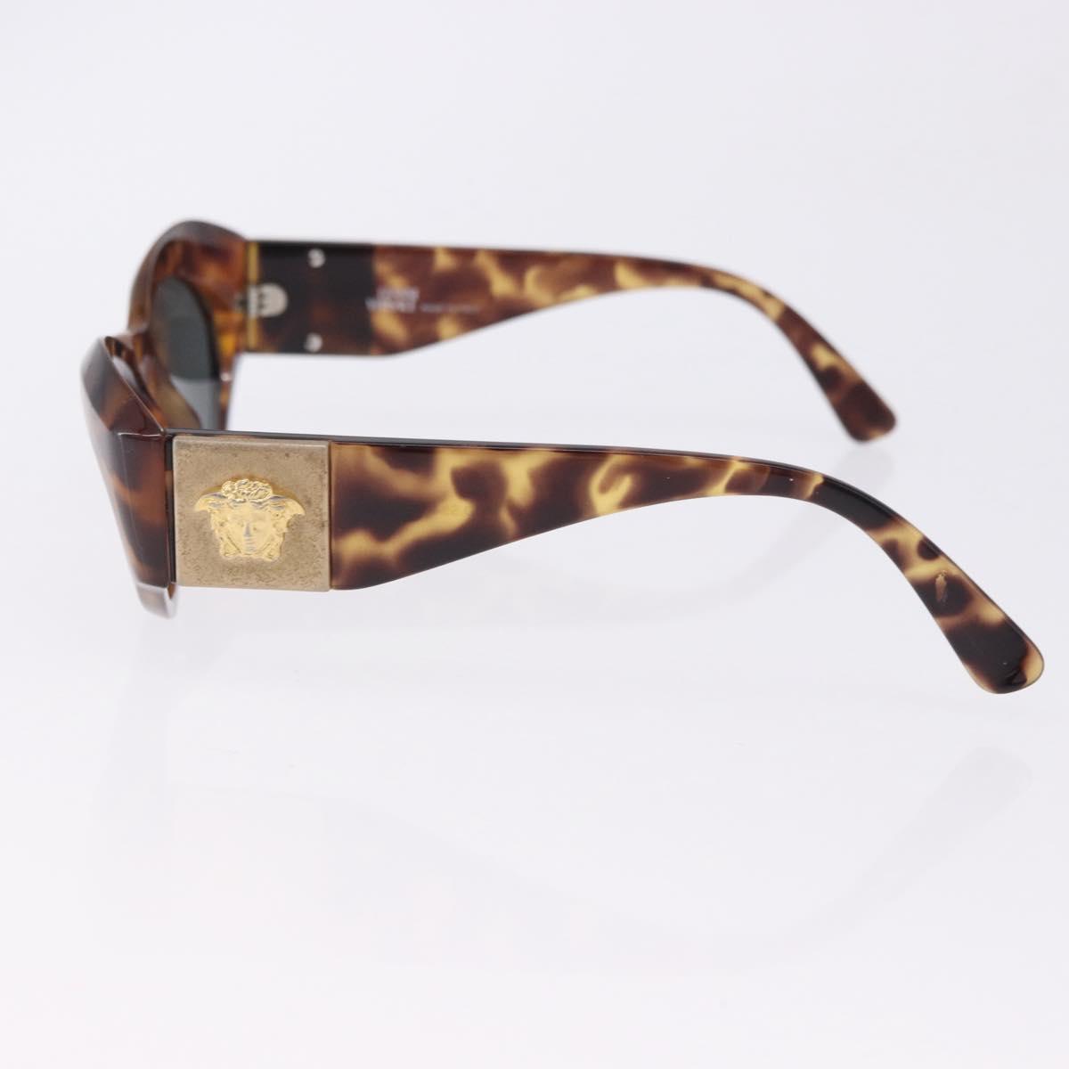 VERSACE Saint Laurent Sunglasses Plastic 2 Set Brown Auth bs36784