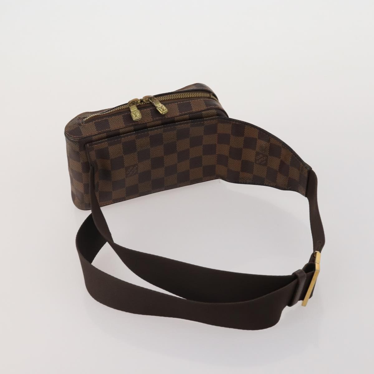 LOUIS VUITTON Damier Ebene Geronimos Shoulder Bag 2 Set N51994 LV Auth bs36785