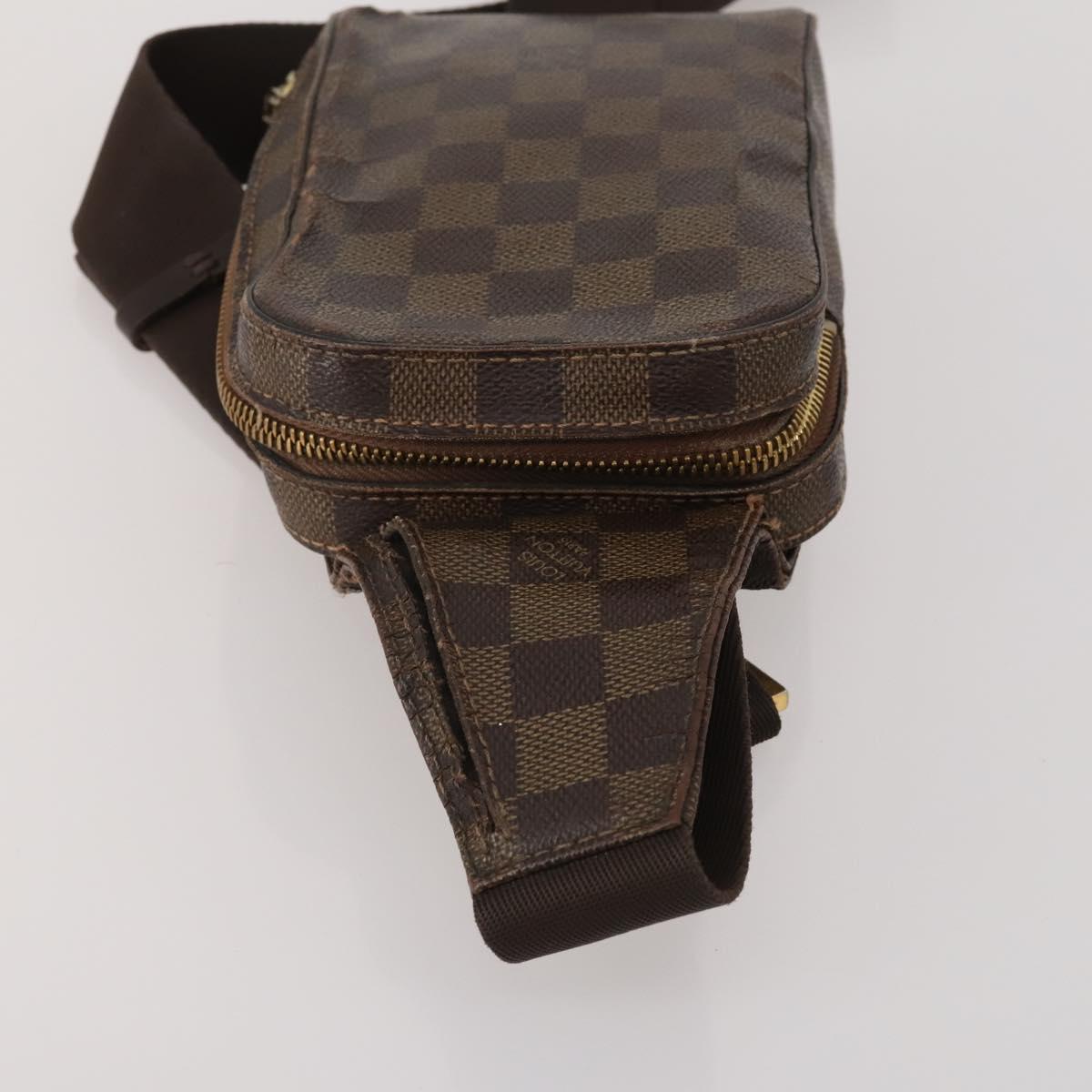 LOUIS VUITTON Damier Ebene Geronimos Shoulder Bag 2 Set N51994 LV Auth bs36785