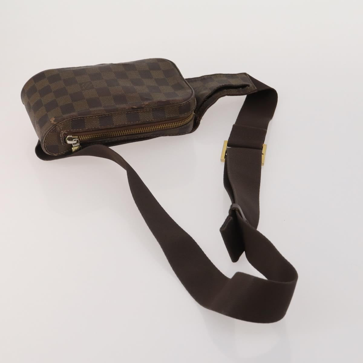 LOUIS VUITTON Damier Ebene Geronimos Shoulder Bag 2 Set N51994 LV Auth bs36785